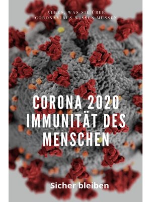 cover image of Corona 2020 Immunität des Menschen